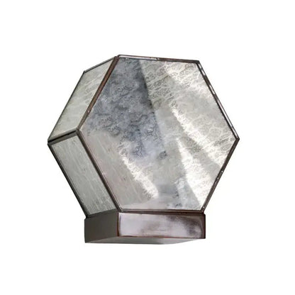 Antique Hexa Glass Wall Lamp