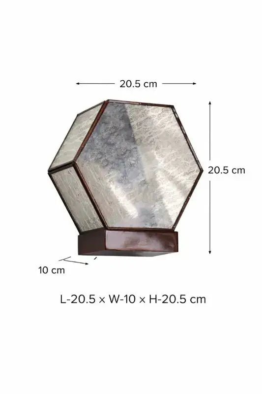 Antique Hexa Glass Wall Lamp