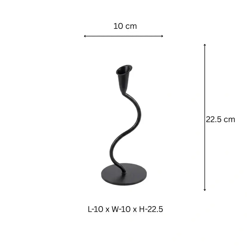 Black Tealight Single Candle