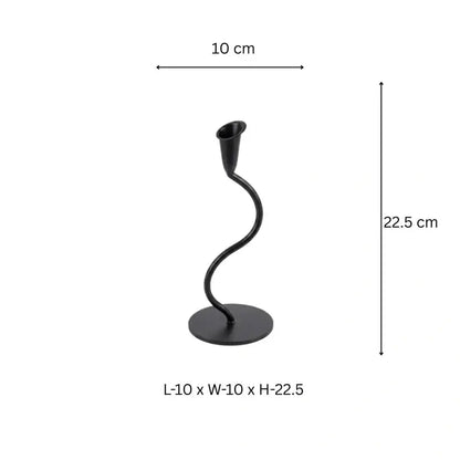Black Tealight Single Candle