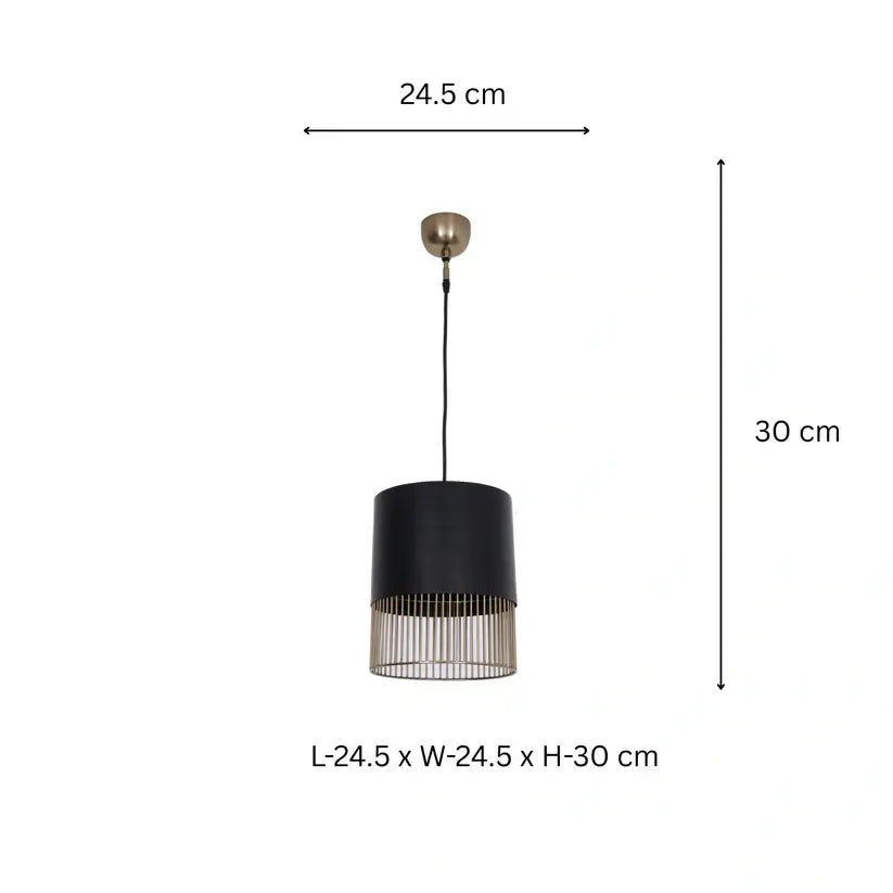 black-wire-pendant-light