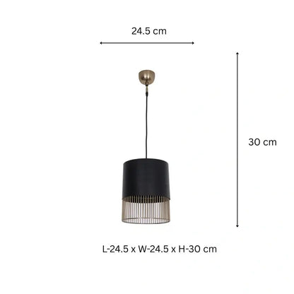 black-wire-pendant-light