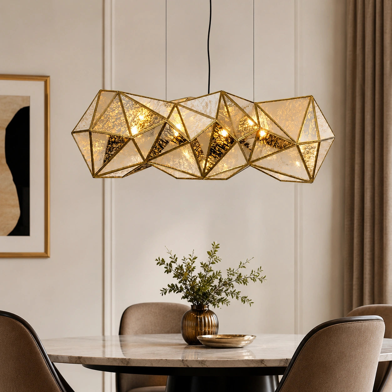 Bumpy Rectangle Chandelier - ILLUMEA