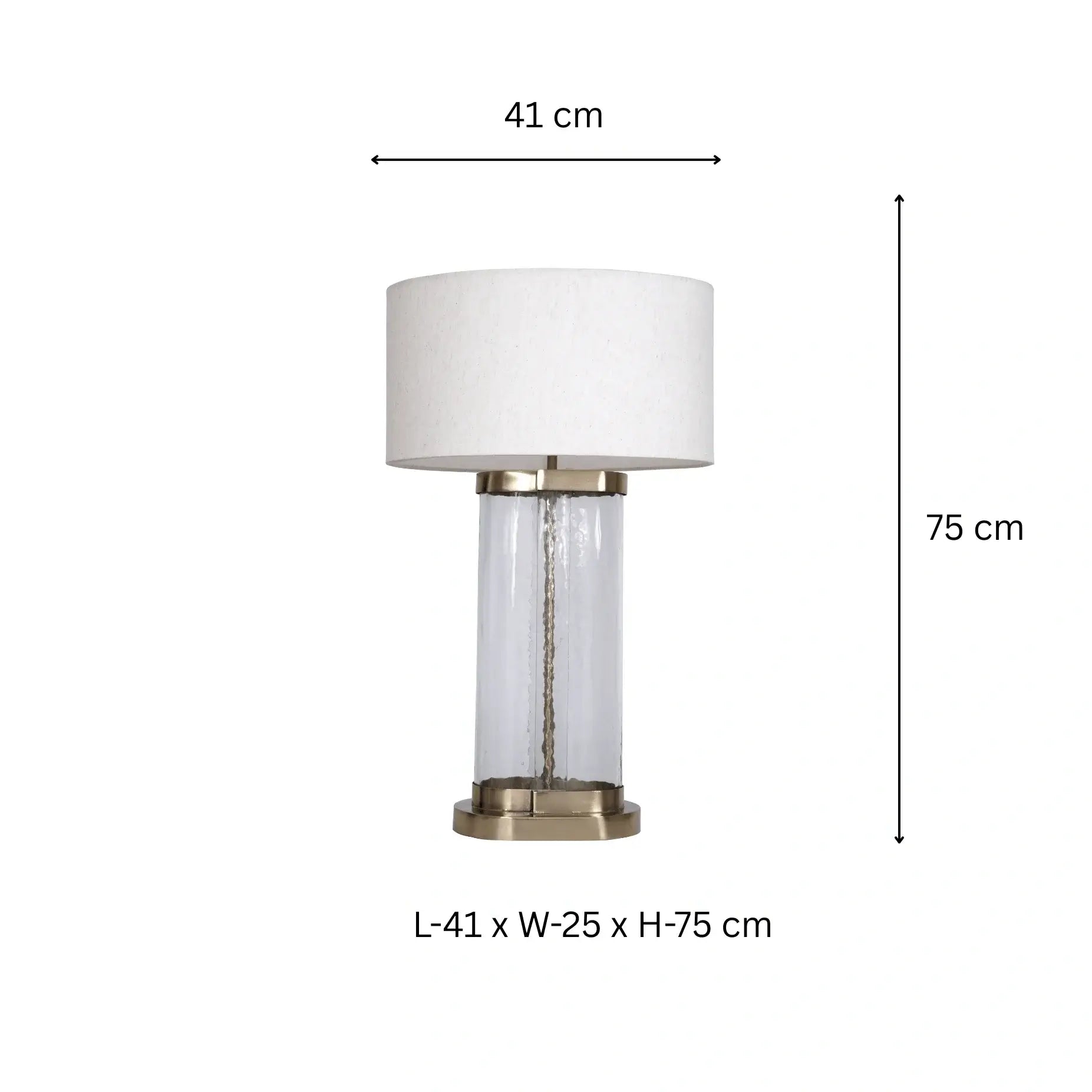 Casted Glass Table Lamp