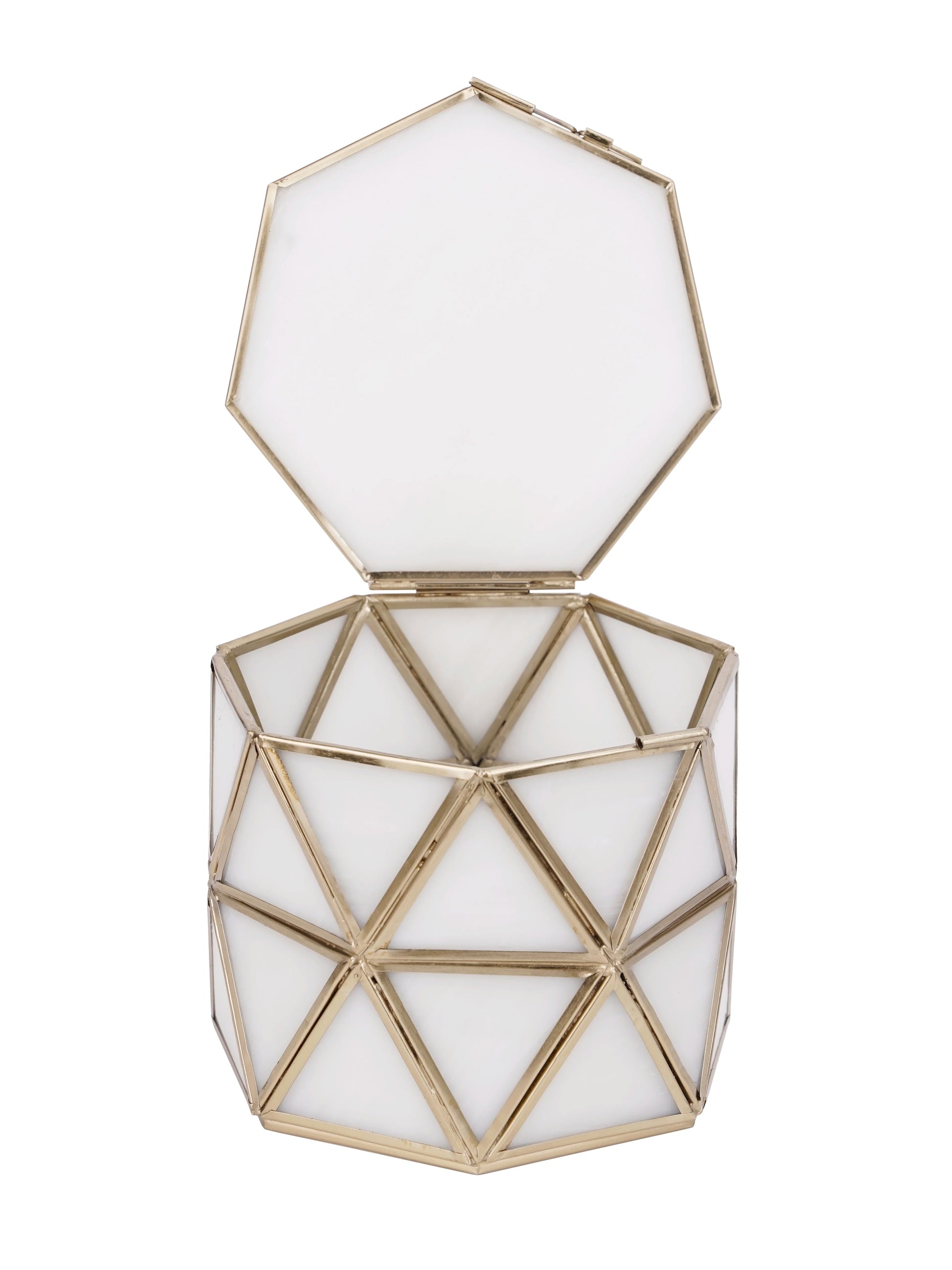 Diamond Box White Glass - ILLUMEADecorative Box