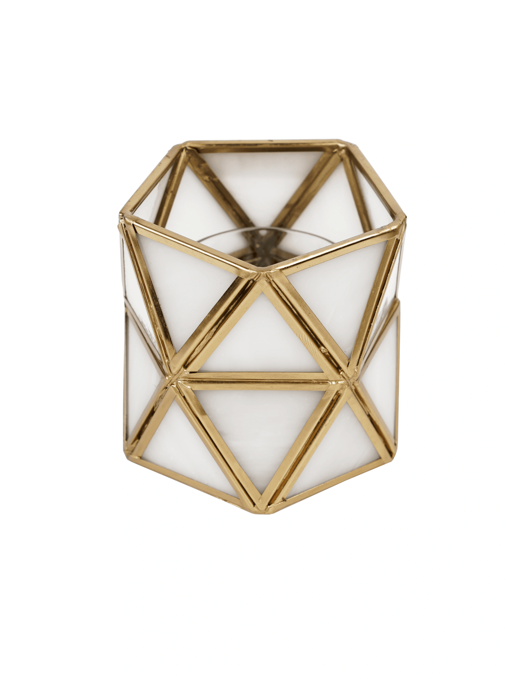 Diamond Tealight Candle Holder White - ILLUMEA