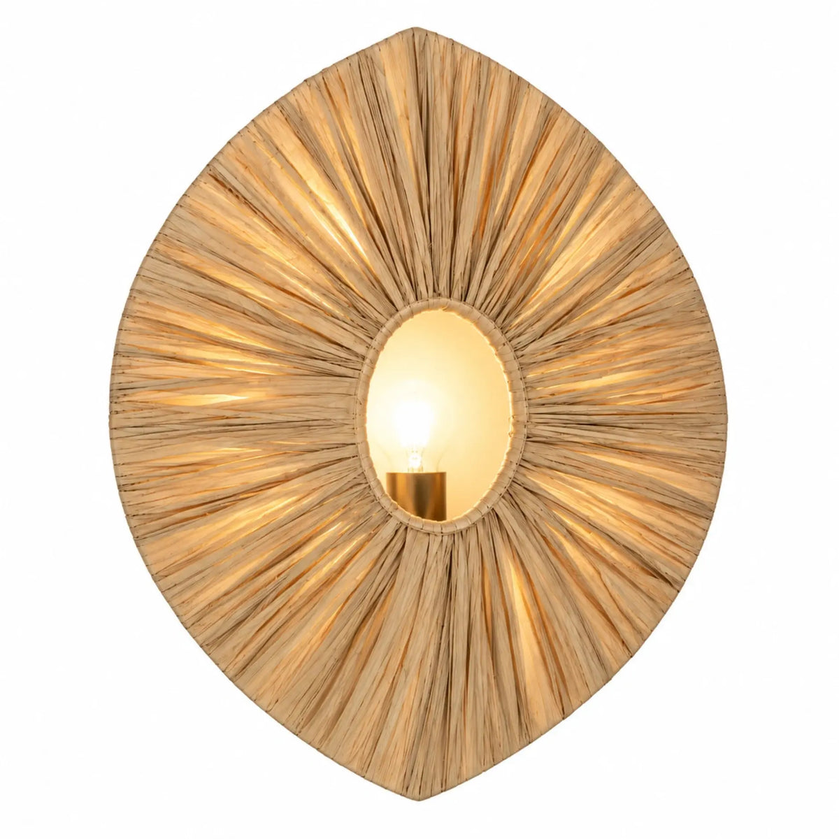 Rafia Brass Wall Light by ILLUMEA – decorative lighting for living rooms, bedrooms, hallways and entryways
