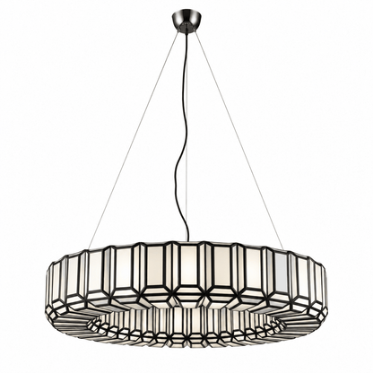 Embossed Glass Ring Chandelier