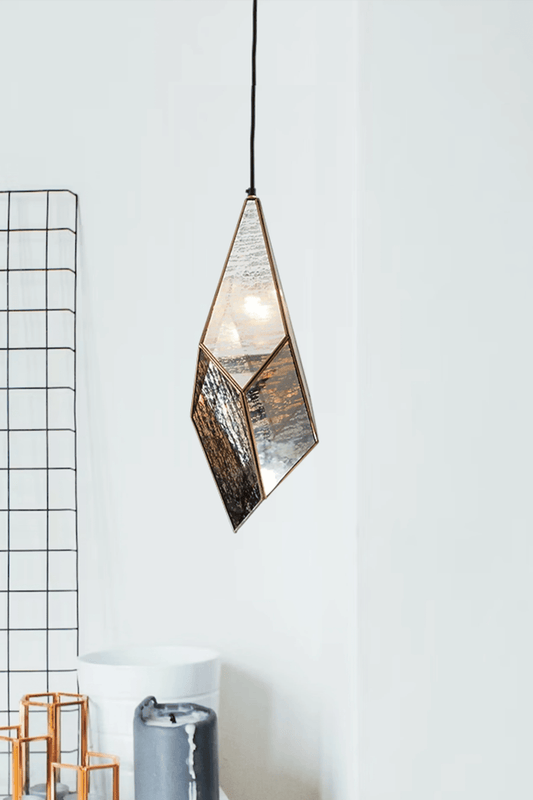 Geometric Crystal Pendant Antique