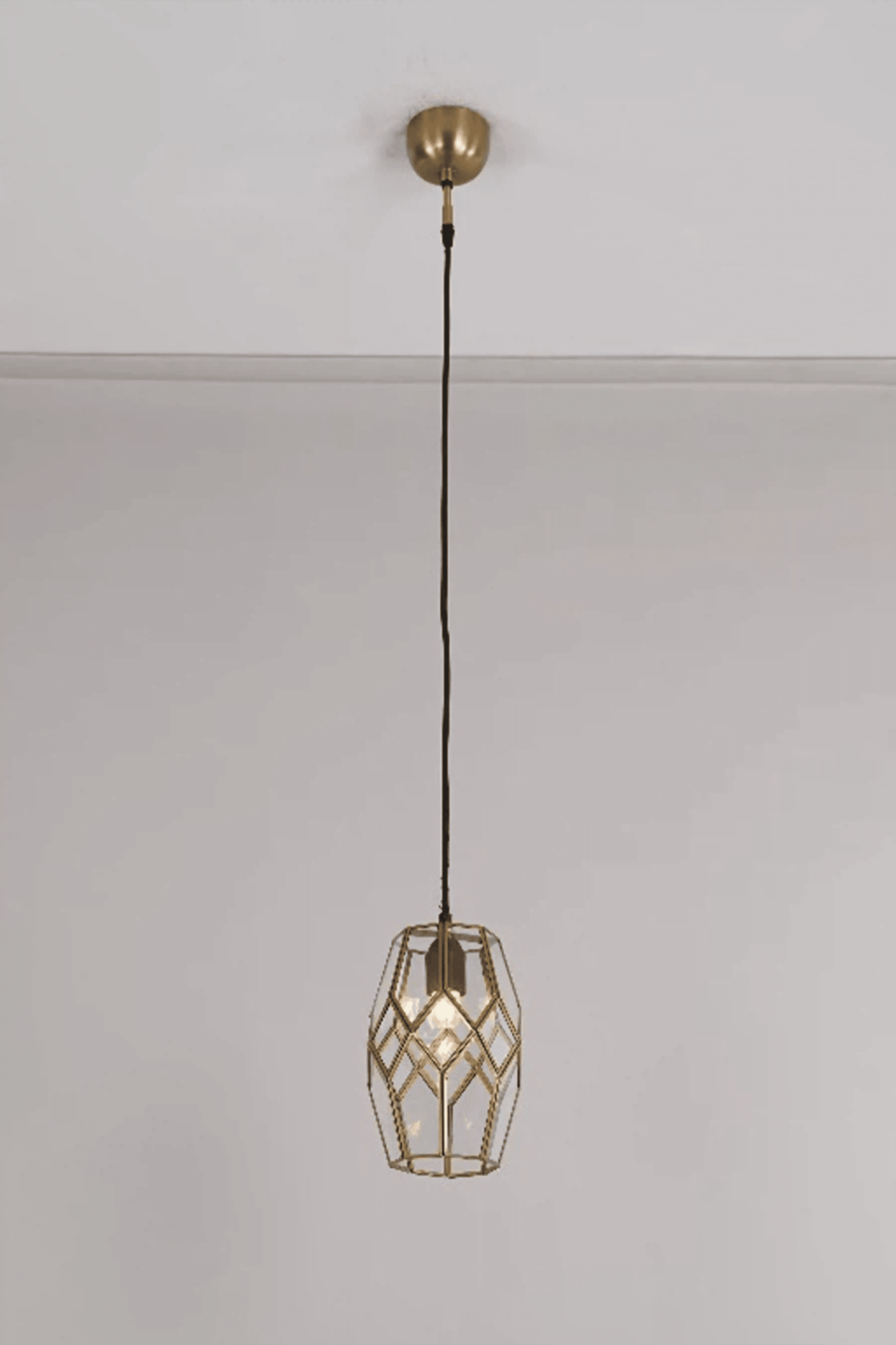 Geometric Honeycomb Clear Glass Pendant - ILLUMEA - ILLUMEALighting