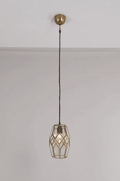 Geometric Honeycomb Clear Glass Pendant - ILLUMEA - ILLUMEALighting