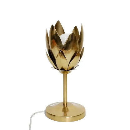 Hammered Leaf Design Lamp