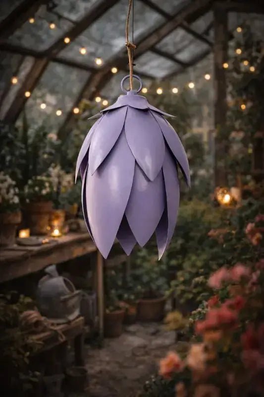 Hammered Leaf Pendant Light