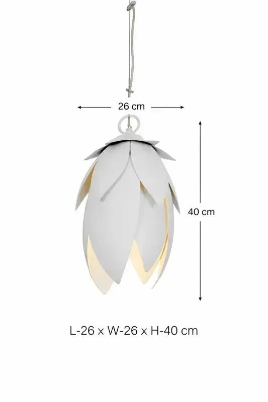 Hammered Leaf Pendant Light – Purple