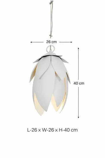 Hammered Leaf Pendant Light – Purple