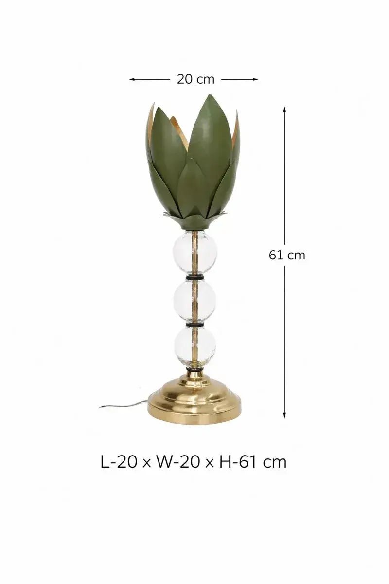 Hammered Leaf Table Lamp