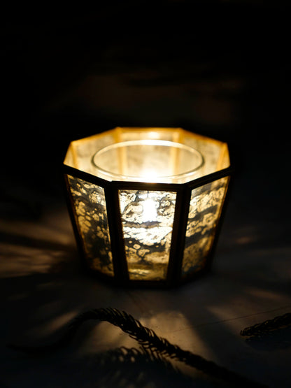 Hexa Linaurea Tealight Candle holder Antique - small