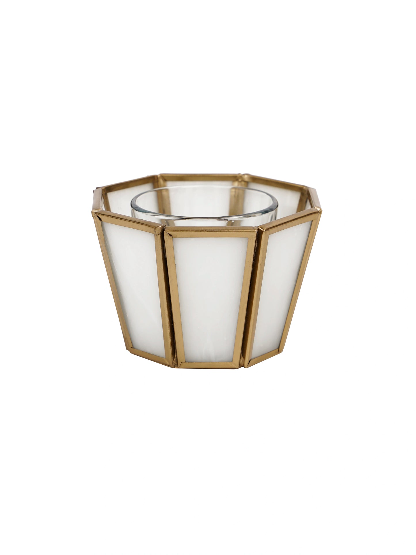 Hexa Linaurea Tealight Candle Holder White - Small