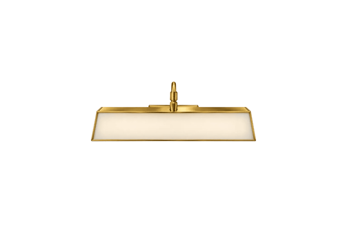 Elegant brass rectangular wall lamp, luxury lighting fixture, premium brass wall lamp design