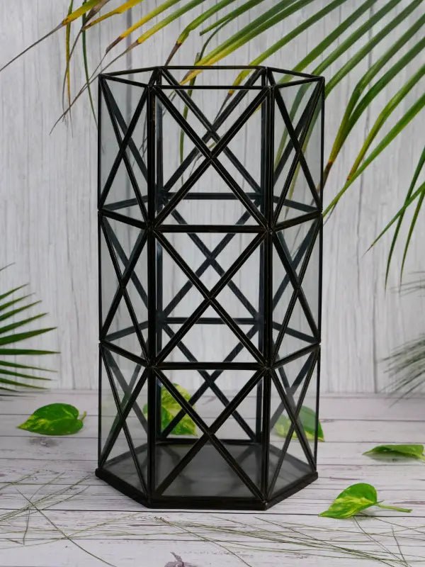 Geometric Candle Holder Stand |Decorative Tealight Candle Holder - LARGE