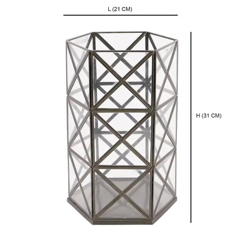 Geometric Candle Holder Stand |Decorative Tealight Candle Holder - LARGE