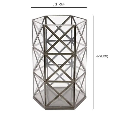 Geometric Candle Holder Stand |Decorative Tealight Candle Holder - LARGE