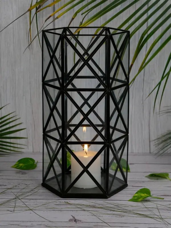 Geometric Candle Holder Stand |Decorative Tealight Candle Holder - LARGE