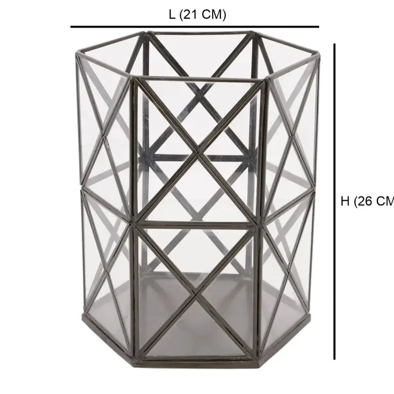 Geometric Candle Holder Stand |Decorative Tealight Candle Holder - LARGE