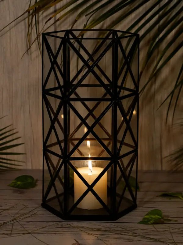 Geometric Candle Holder Stand |Decorative Tealight Candle Holder - LARGE
