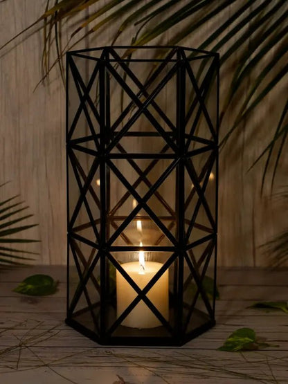 Geometric Candle Holder Stand |Decorative Tealight Candle Holder - LARGE