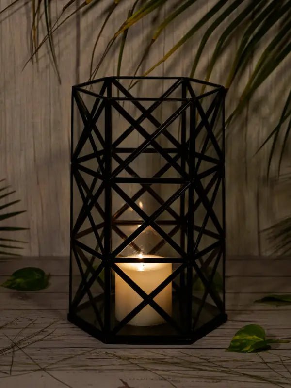 Geometric Candle Holder Stand |Decorative Tealight Candle Holder - LARGE