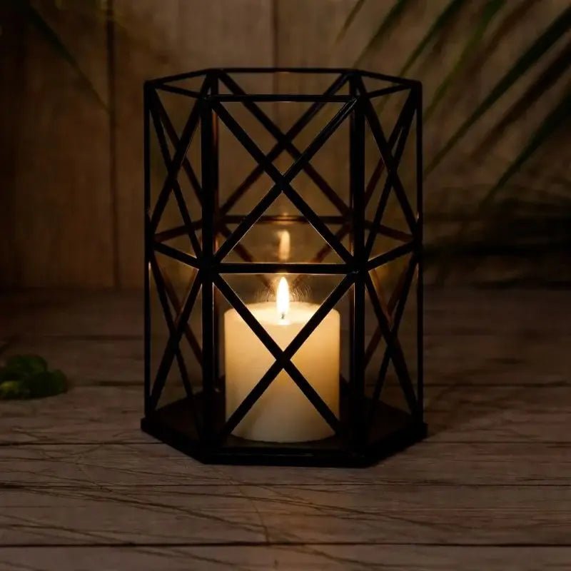 Geometric Candle Holder Stand |Decorative Tealight Candle Holder - MEDIUM