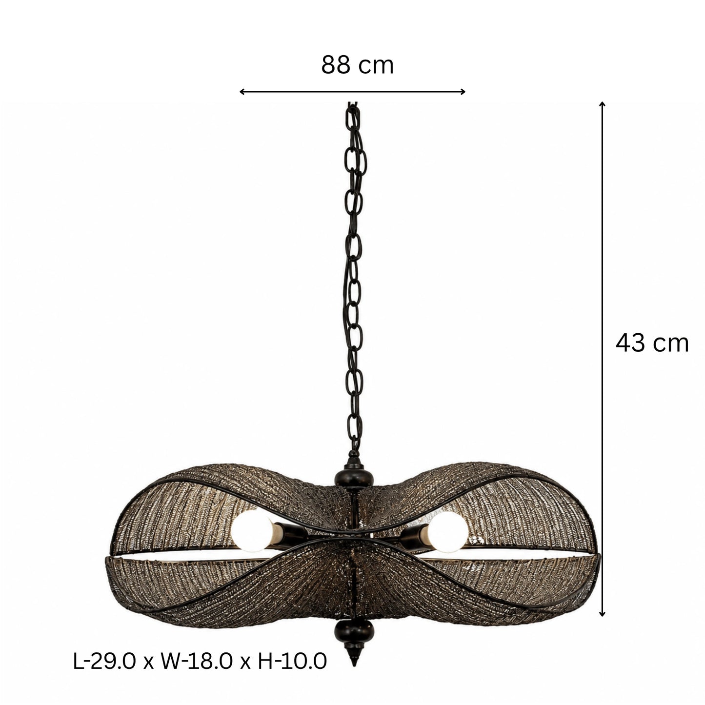 Iron Mesh 5 Lights Chandelier