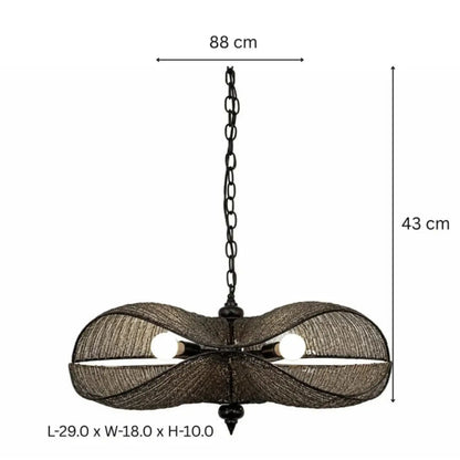 Modern Iron Mesh Chandelier with Five Lights by ILLUMEA, featuring an artistic sculptural design that adds character and elegance to contemporary interiors