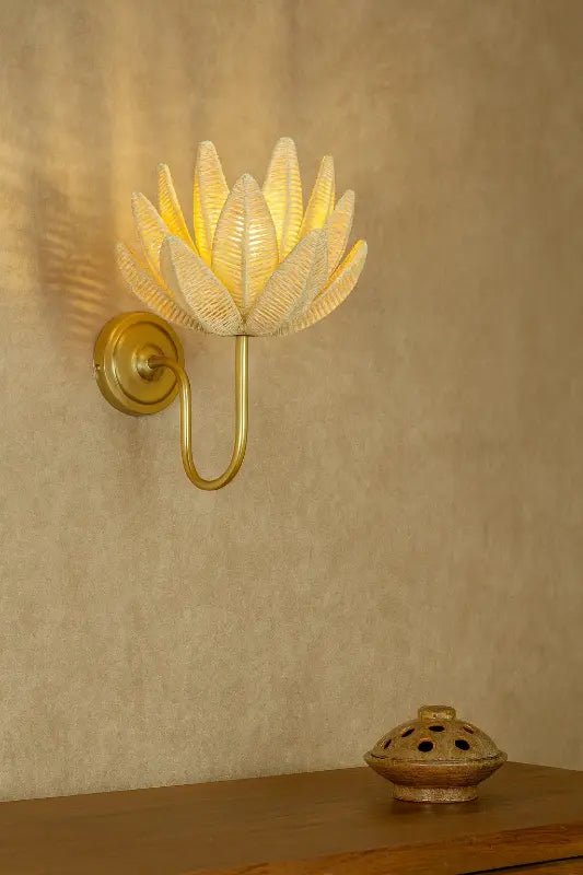 Jute Flower Wall Lamp – ILLUMEA