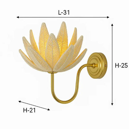 Jute Flower Wall Lamp