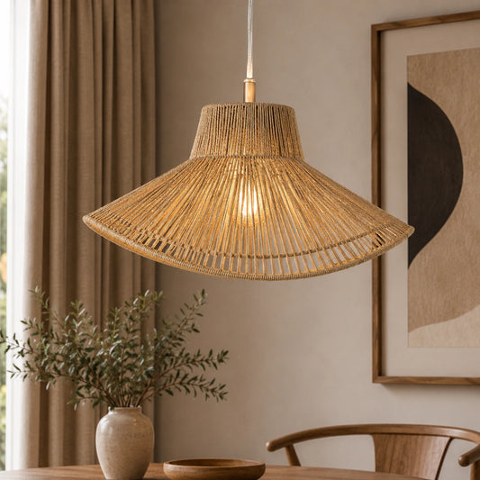 Jute Pendant Light for Decoration - ILLUMEA
