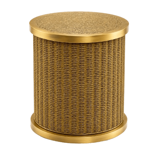 Jute Rattan Side Table