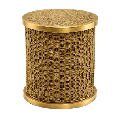 Jute Rattan Side Table