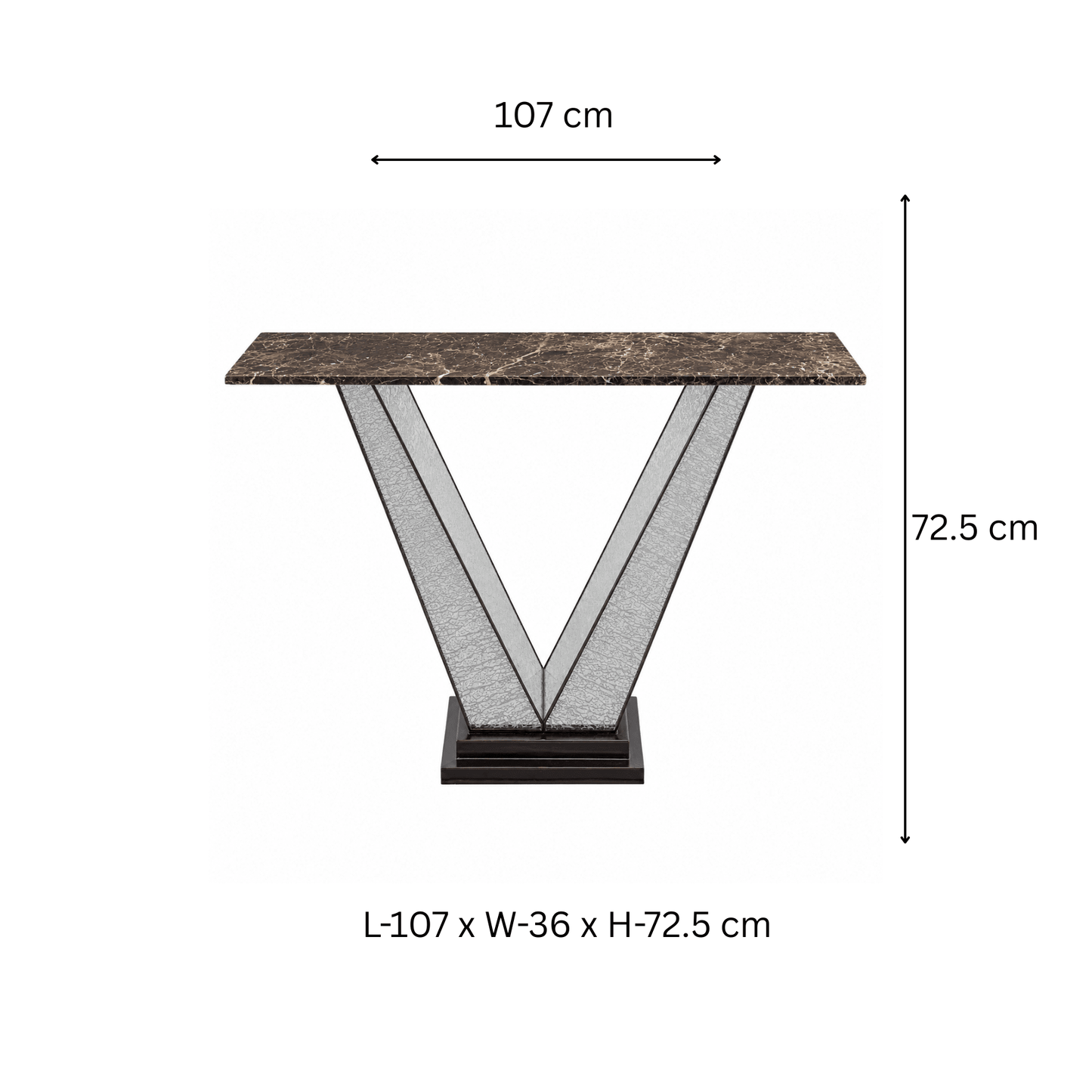 Luxury Brass Console Table - ILLUMEA