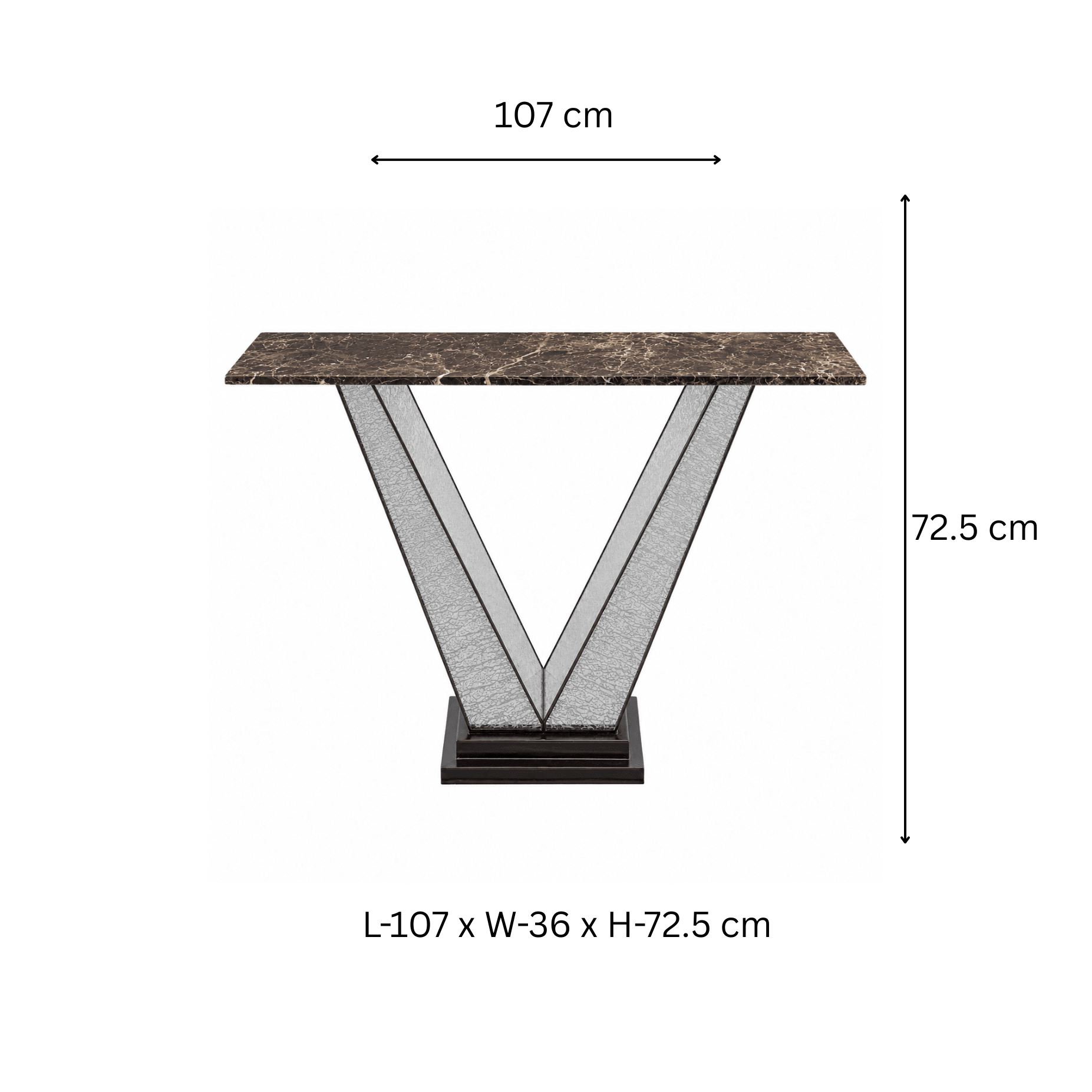 Luxury Brass Console Table - ILLUMEA