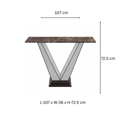 Luxury Brass Console Table - ILLUMEA
