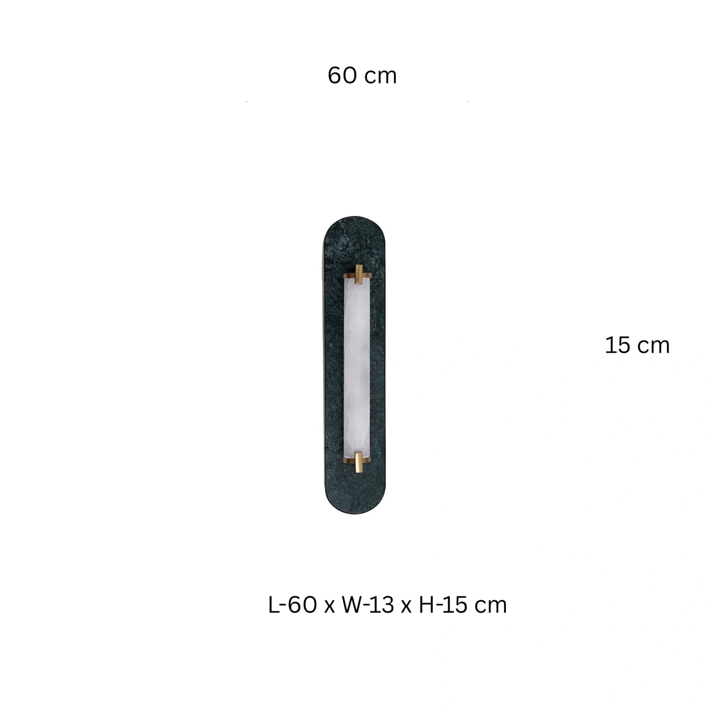 Modern Marble & Brass Wall Lamp