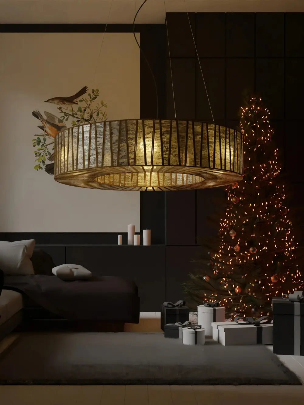Modern Taper Ring Chandelier by ILLUMEA