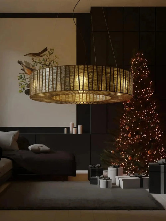Elegant chandelier featuring a stylish taper ring design, perfect for enhancing sophisticated interior decor.