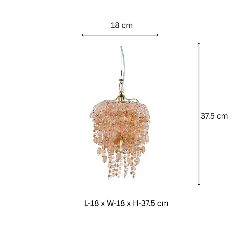 Nora Amber Mini Chandelier