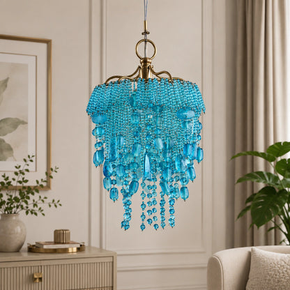 Nora Turquoise Mini Chandelier - ILLUMEA