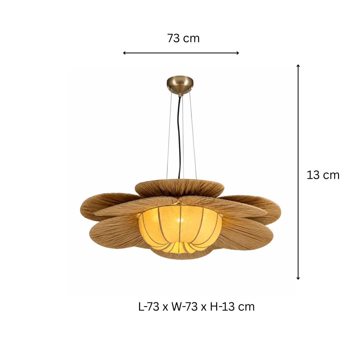  Raffia Pendant Lamp