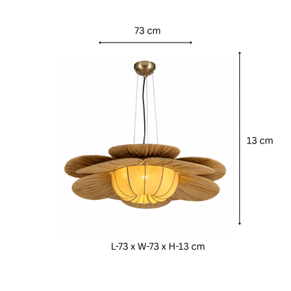  Raffia Pendant Lamp