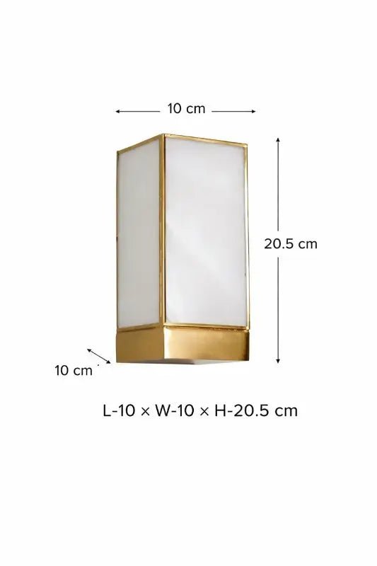 Rectangular Glass Wall Lamp